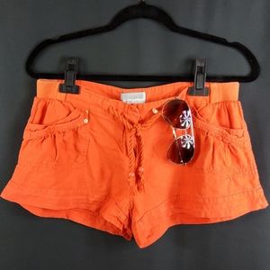 Orange 🧡 100% Linen Shorts with pockets!!! 🤩